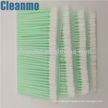 Excellent quality PP Handle 100% polyester cleanroom swab PS766 for static sensitive components/parts